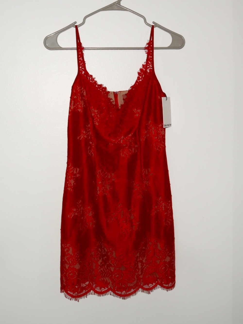 NWT Reformation X Camille Rowe Electra Mini Dress in Rouje. Size 0-2